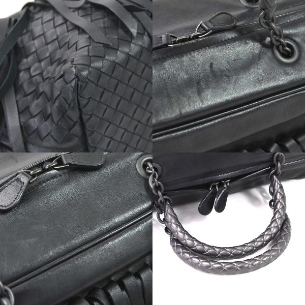 e55321g 6 c Bottega Veneta Leather Handbag Black