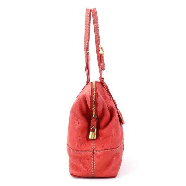 e55513a 1 Fendi Selleria Leather Shoulder Bag Red Gold