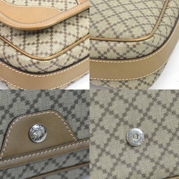 e55717a 6 c Gucci Diamante PVC Leather Crossbody Shoulder Bag Beige