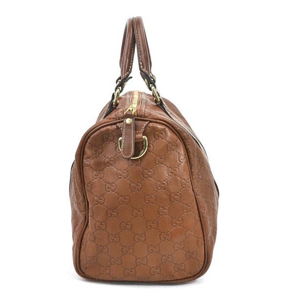 e56023a 1 Gucci Guccisima Leather Handbag Brown