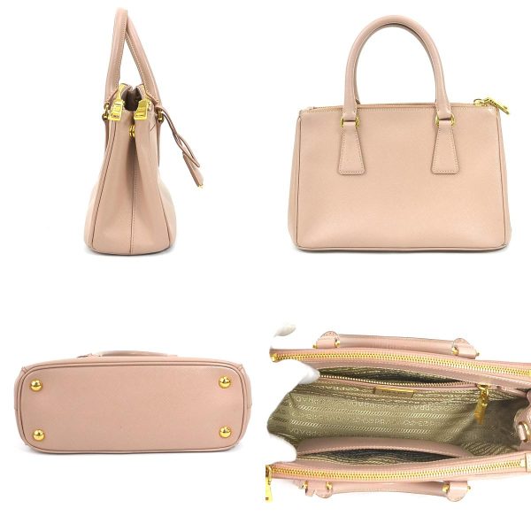 e56535a 1 c Prada Leather Shoulder Bag Pink Beige