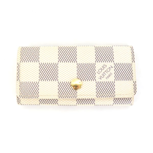 e56965f Louis Vuitton Damier Azur Multicle 4 Key Case Azure Gold