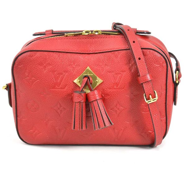 e57103f Louis Vuitton Monogram Empreinte Saintonge Crossbody Handbag Red Gold