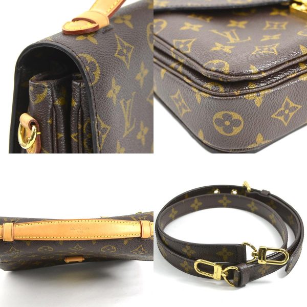 e57647a 5 c Louis Vuitton Monogram Pochette Metis MM Crossbody Handbag Brown Gold