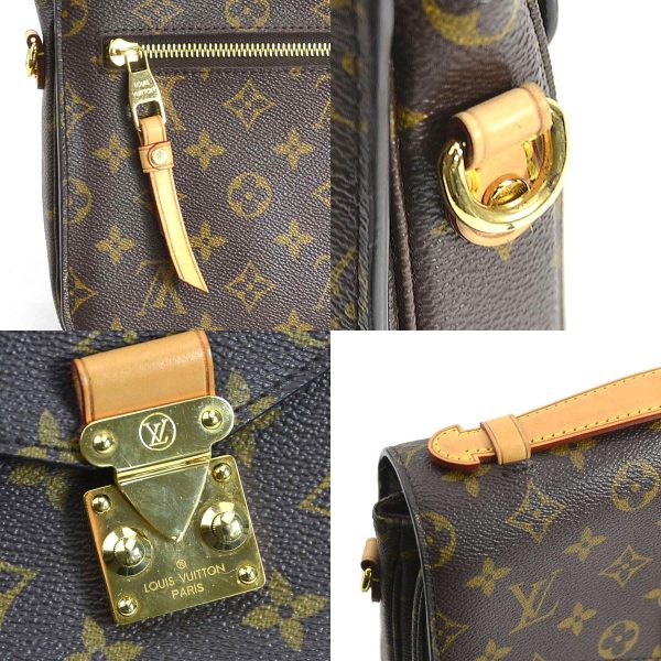 e57647a 9 c Louis Vuitton Monogram Pochette Metis MM Crossbody Handbag Brown Gold