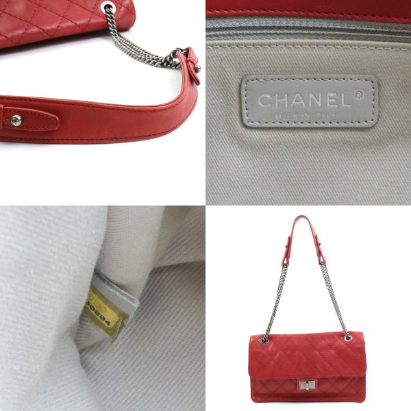 e57703a 13 c Chanel 255 Leather Shoulder Bag Red