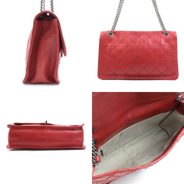 e57703a 1 c Chanel 255 Leather Shoulder Bag Red