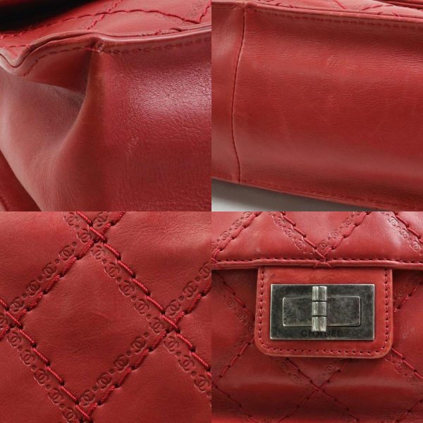 e57703a 9 c Chanel 255 Leather Shoulder Bag Red