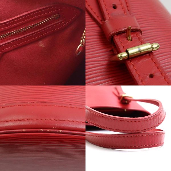 e57796f 6 c Louis Vuitton Epi Petit Bucket PM Shoulder Bag Red Gold