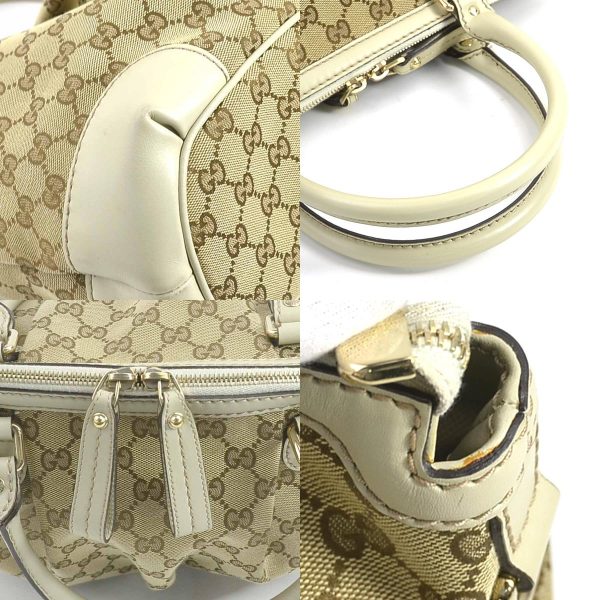 e58072a 6 c Gucci GG Canvas Sookie Canvas Leather Shoulder Bag Beige