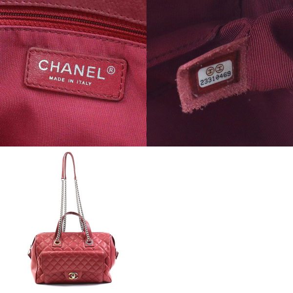 e58102g 13 c Chanel Matelasse Caviar Skin Leather Shoulder Bag Burgundy