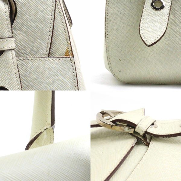 e58213a 9 c Salvatore Ferragamo Handbag Gancini Leather Off White Silver