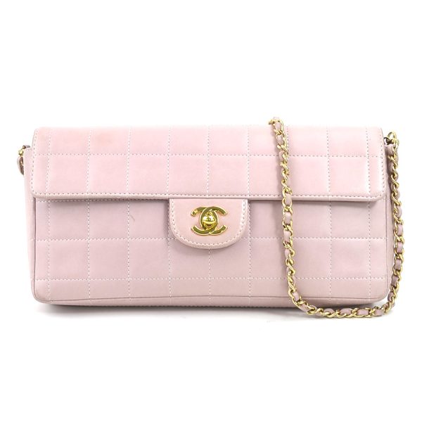 e58246f Chanel Chocolate Bar Leather Shoulder Bag Pink