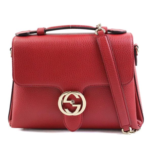 e58443f Gucci Interlocking G Leather Shoulder Bag Red