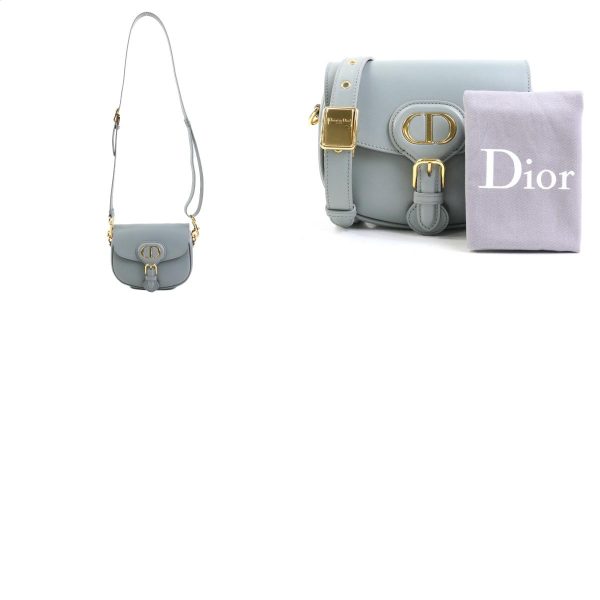 e58487f 13 c Christian Dior Crossbody Bobby Small Leather Shoulder Bag Gray