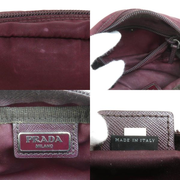 e58555a 4 c Prada Nylon Multi Case Pouch Bordeaux