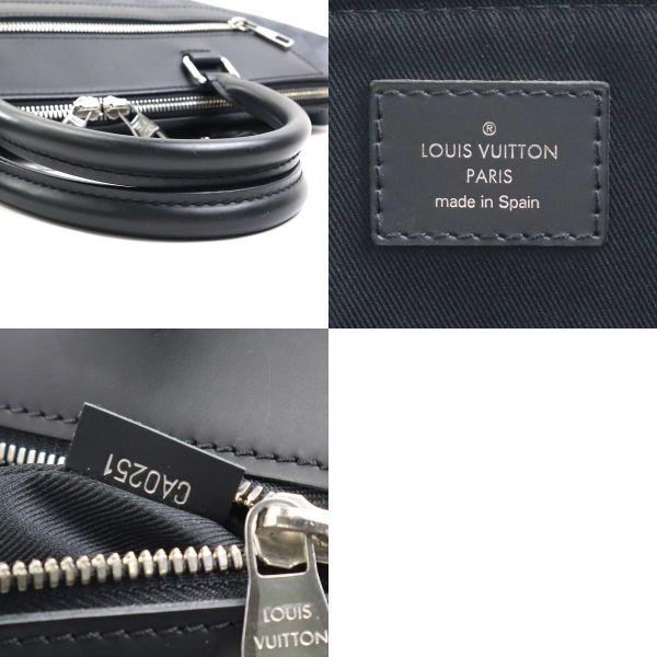 e58561a 10 c Louis Vuitton Damier Graphite Porte de Cumandour NM Business Bag Dark Gray Black Silver