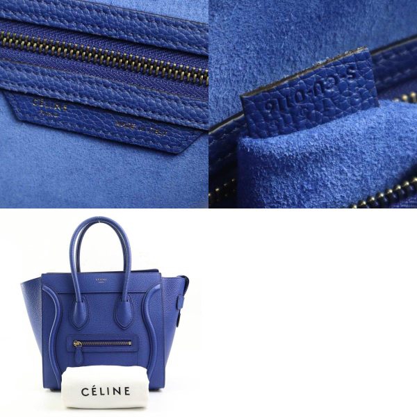 e58583f 10 c Celine Leather Handbag Indigo