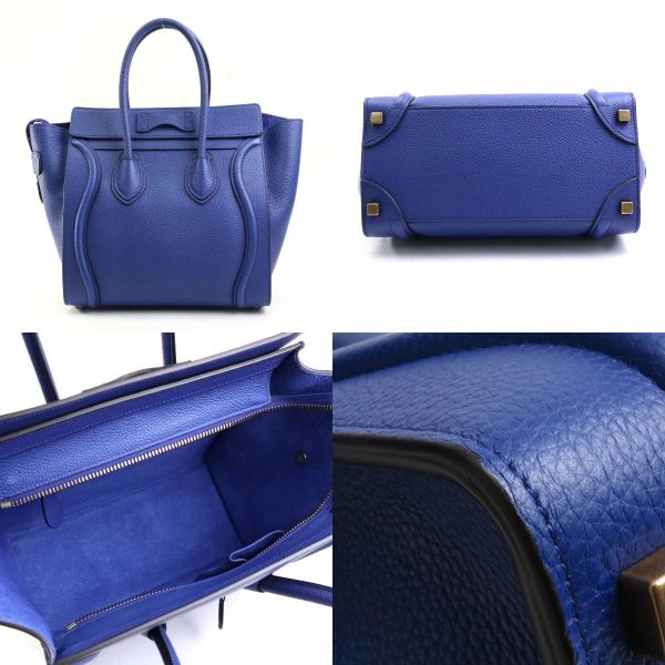 e58583f 2 c Celine Leather Handbag Indigo