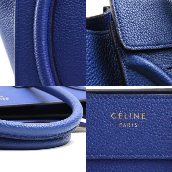 e58583f 6 c Celine Leather Handbag Indigo