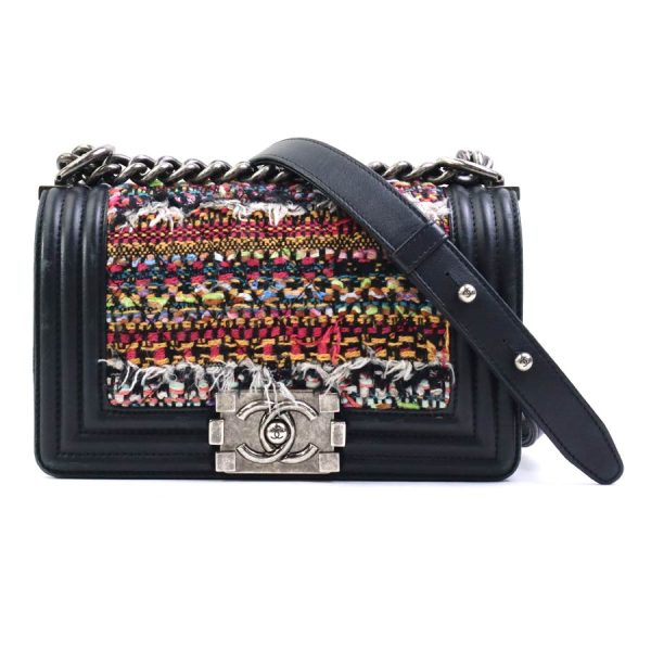 e58698a Chanel Boy Chanel Tweed Leather Shoulder Bag Multicolor