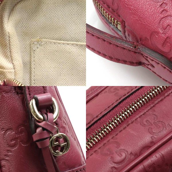 e58718a 9 c Gucci Guccisima Micro Guccisima Leather Crossbody Shoulder Bag Purple