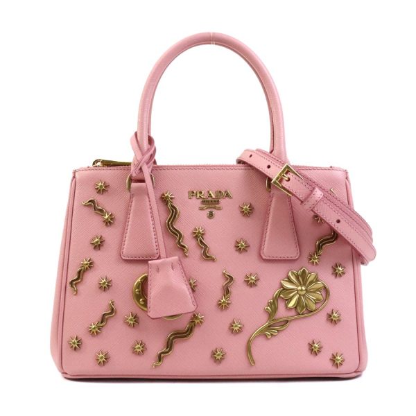 e58761a Prada Leather Metal Shoulder Bag Pink