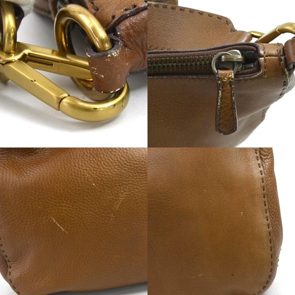 e58765a 9 c Prada Leather Shoulder Bag Brown