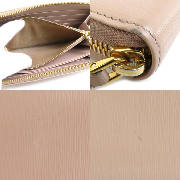 e58792a 3 c Prada Leather Round Zipper Long Wallet Beige