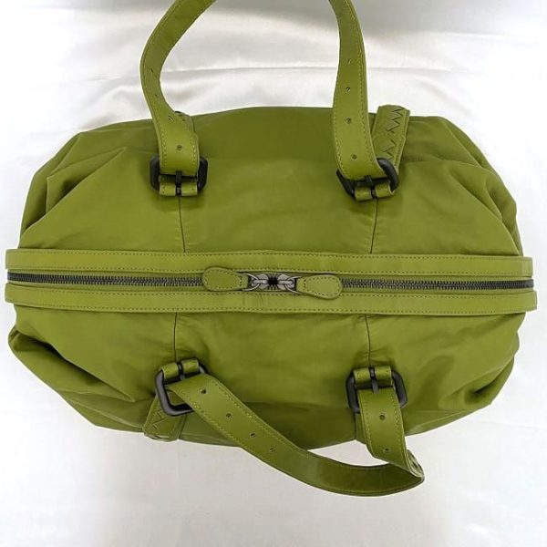 ec 20084 8 Bottega Veneta Intrecciato Leather Boston Bag Green