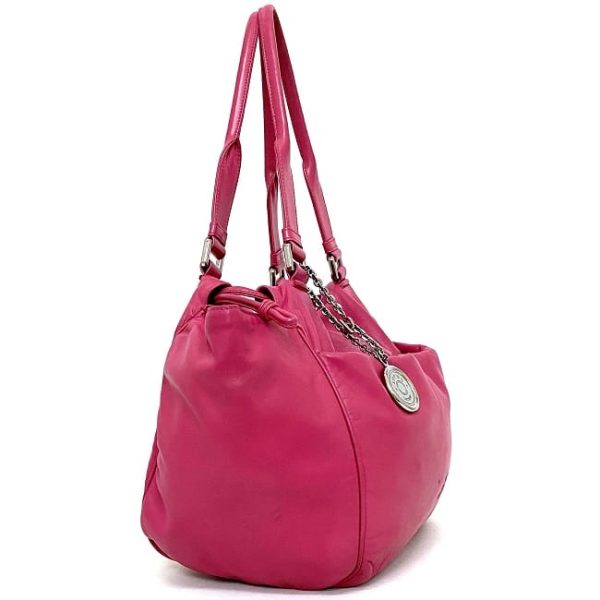 ec16670 2 Loewe Drawstring Leather Nappa Tote Bag Pink