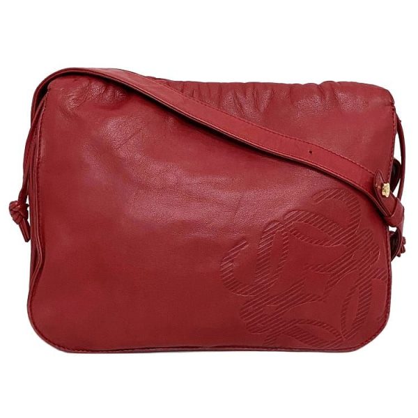 ec16777 1 Loewe Hotei Nappa Leather Mini Bag Red