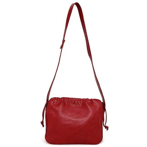 ec16777 2 Loewe Hotei Nappa Leather Mini Bag Red