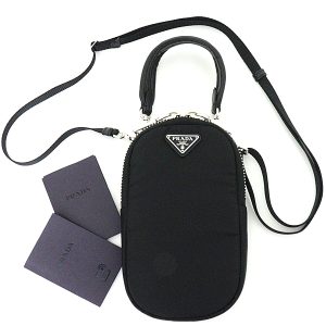 f 02288 1 Prada Studded Nylon Shoulder Bag