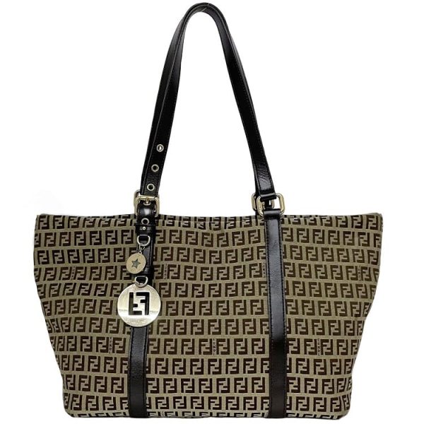 f 19320 1 Fendi Canvas Light Tote Bag Beige