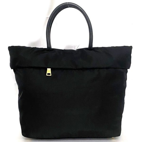 f 19587 4 Prada 2way Bag Nylon Leather Testuto Black Nero