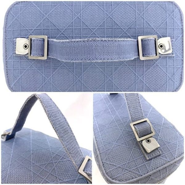 f 20528 7 Christian Dior Vanity Bag Cannage Canvas Light Blue