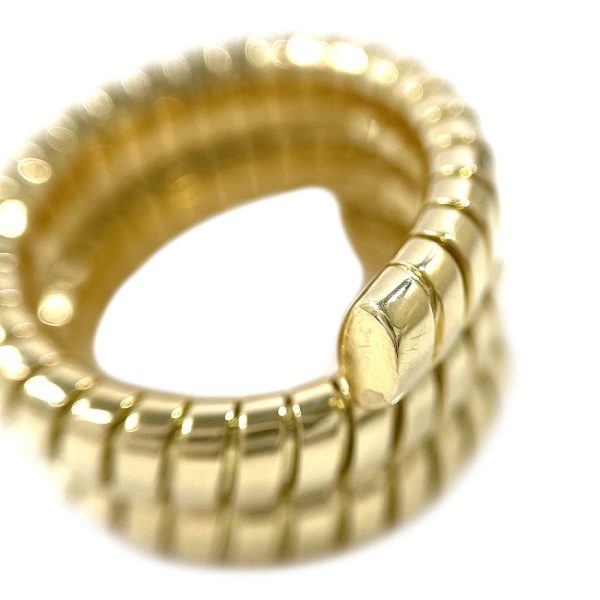 f15319 8 Bvlgari Ring Yellow Gold Tubogas Free Size 750 K18 S Rank