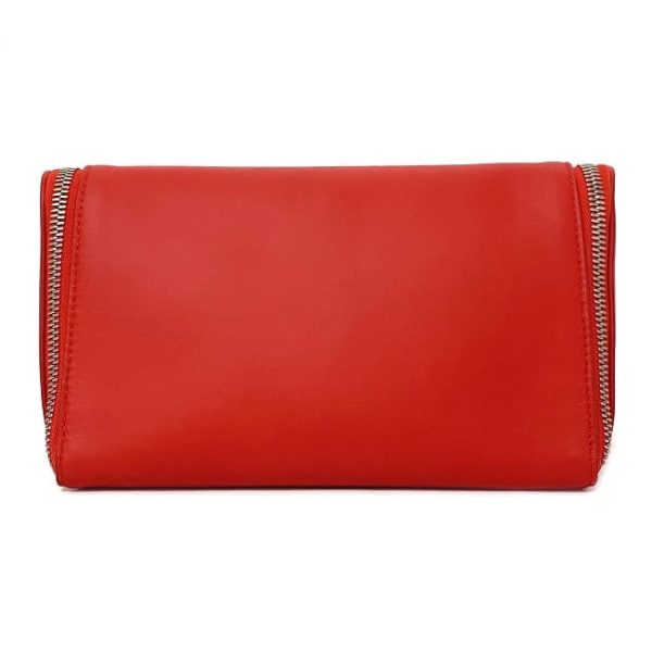 f17692 2 Bottega Veneta Hand Pouch Leather Red