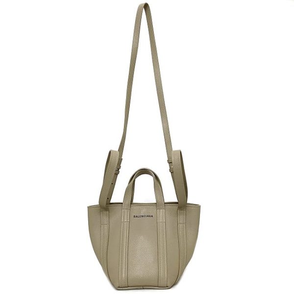 f17745 2 Balenciaga 2way Bag Tote Handbag Beige