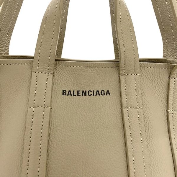 f17745 8 Balenciaga 2way Bag Tote Handbag Beige