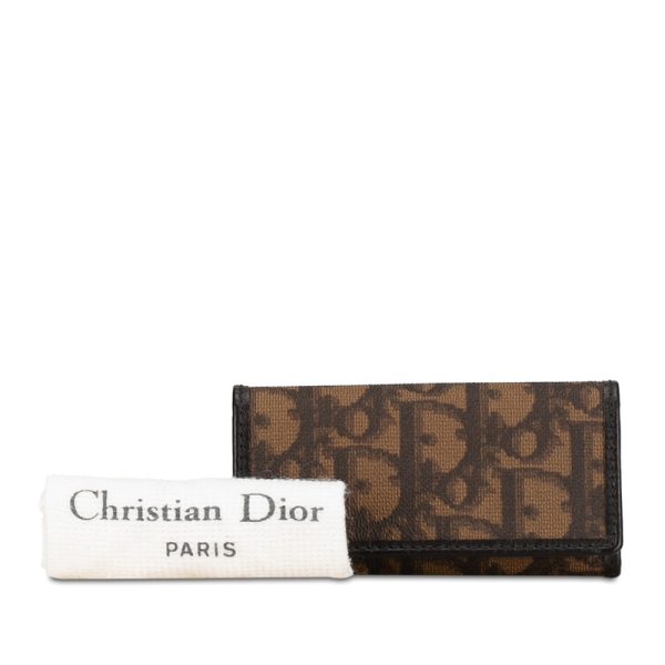 fd0txzxeftlfj4tp 8 Dior Trotter Key Case PVC Brown