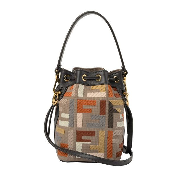 fe8bs010apkef1mb5 2 Fendi Shoulder Bag Mon Tresor Brown Multicolor