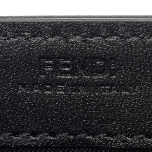 fe8m0365aajdf0kur 8 Fendi Long Wallet Baguette Leather Black