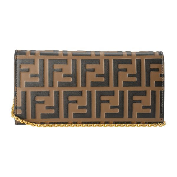 fe8m0365adymf13vk 2 Fendi Long Wallet Diamond Brown