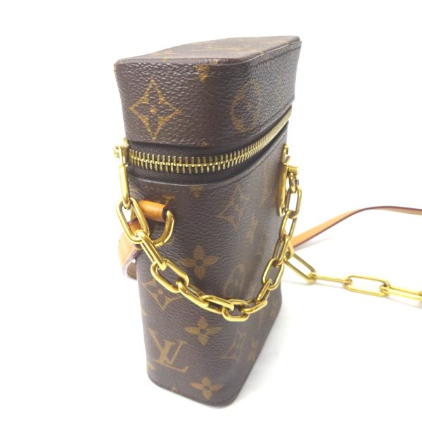 ft1105921 7 Louis Vuitton PVC Monogram Phone Box Pouch Bag Brown