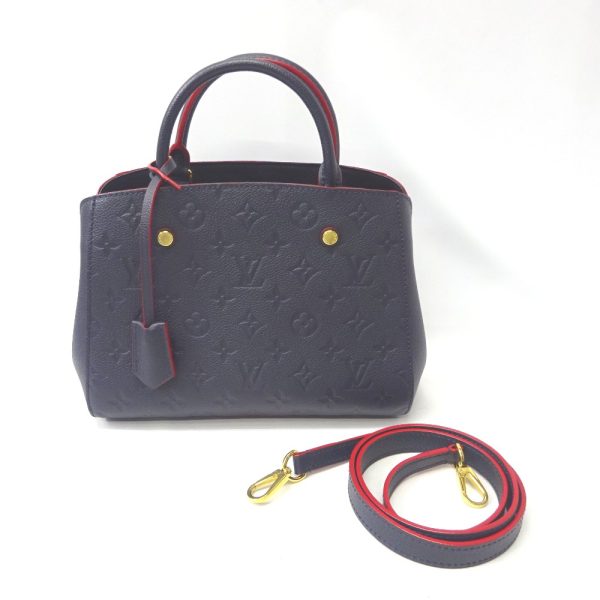 ft567271 2 Louis Vuitton Montaigne BB Handbag Marine Rouge