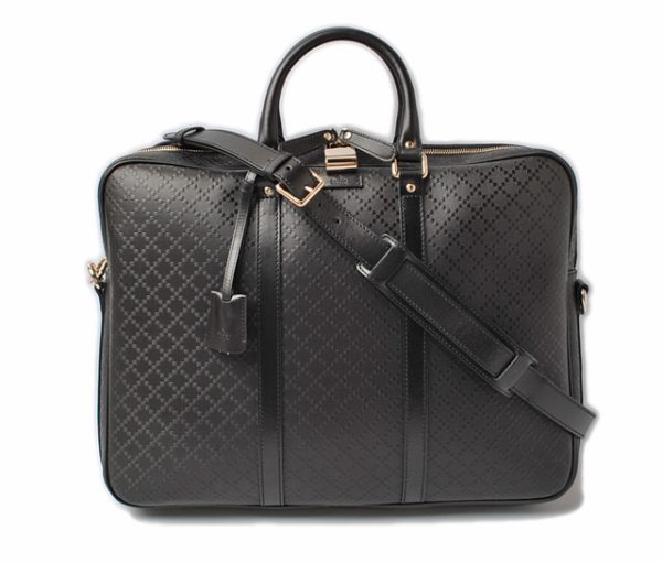 g 16 051 1 Gucci Diamante Business Briefcase Black