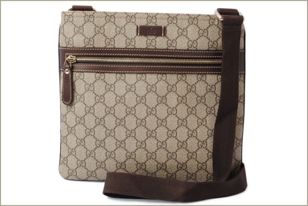 g 17 030 3 GUCCI Shoulder Bag GG Plus Canvas Brown