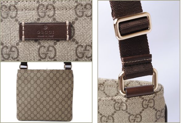 g 17 030 4 GUCCI Shoulder Bag GG Plus Canvas Brown